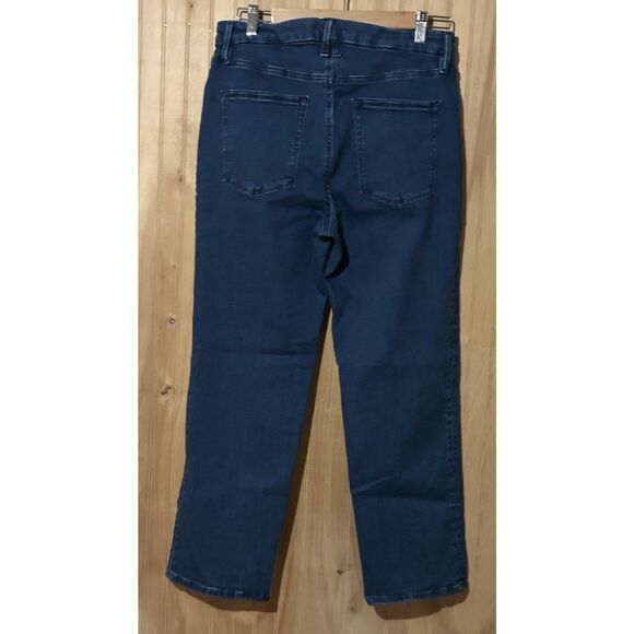 Good American Good Petite Straight Jeans High Rise Stretch Size 12/31 - Picture 2 of 7